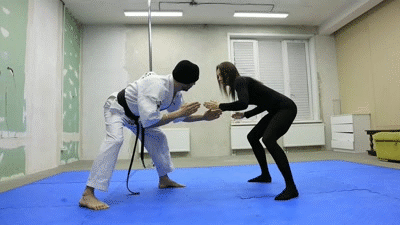 Glenda uses her karate against Dirty Beard Gang Glenda uses her karate against Dirty Beard Gang